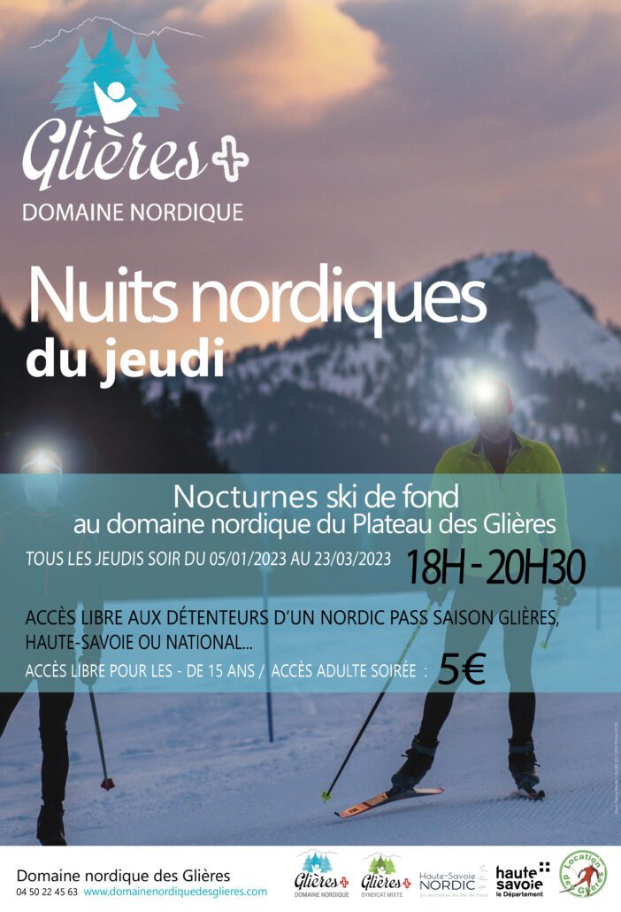 Glières Nuits Nordiques du jeudi 22-23 Haute-Savoie Nordic